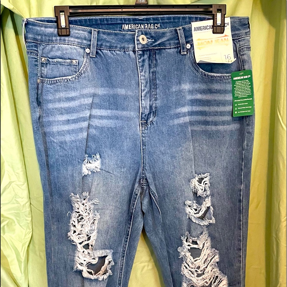 American Rag Mom Jeans, Distressed